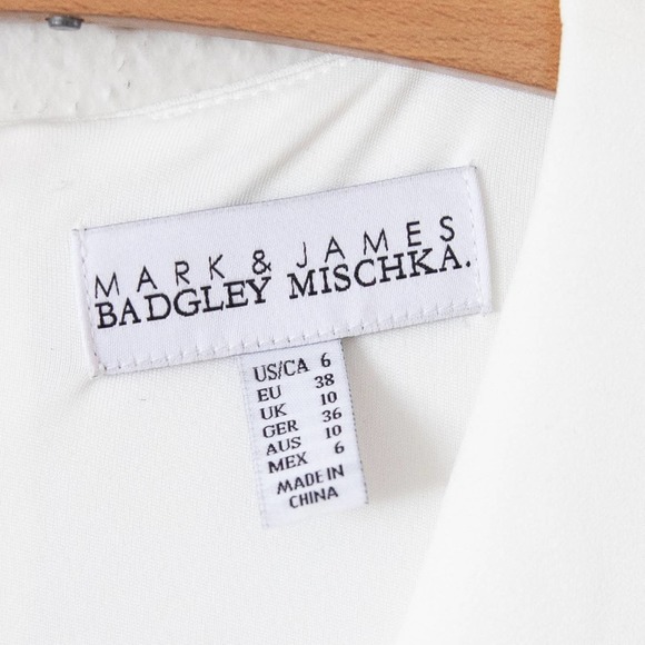 MARK AND JAMES BADGLEY MISCHKA Reo Lace Cap Sleeve Jumpsuit In Ivory - Picture 5 of 7